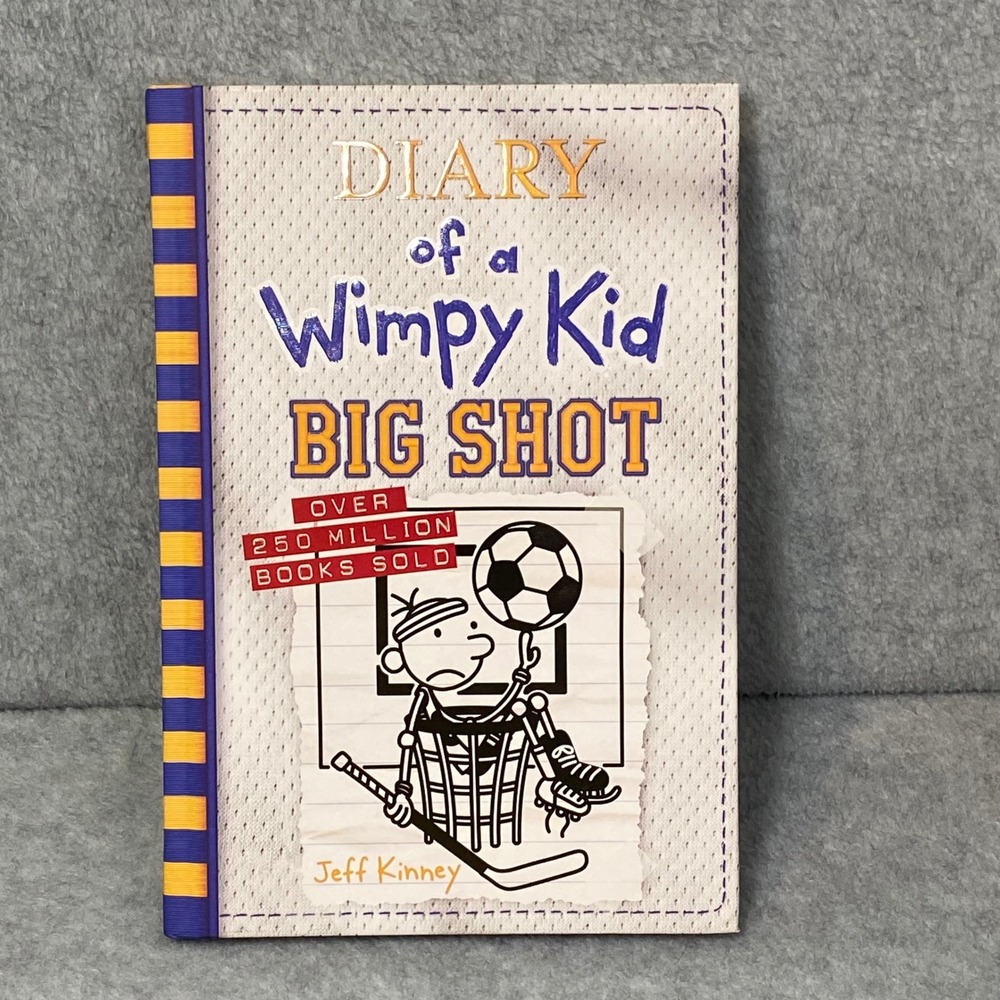 Diary of a Wimpy Kid Big Shot Book 16 Kids Hardcover Jeff Kinney Basketball‎ EUC